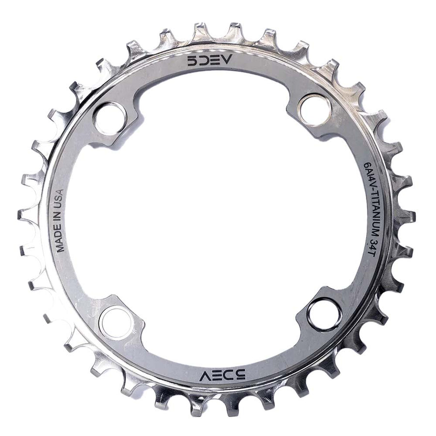 5DEV 104BCD Titanium Chainring