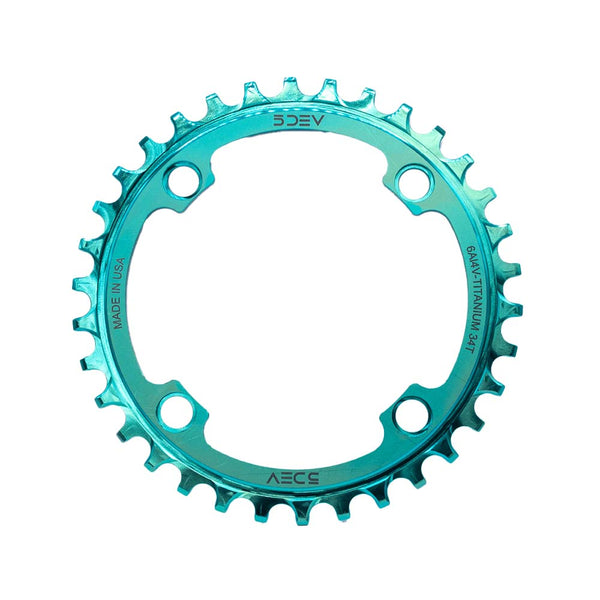 5DEV 104BCD Titanium Chainring